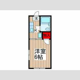 グランデュール市川Bの間取り