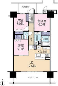 ル・シェモア野口町の間取り