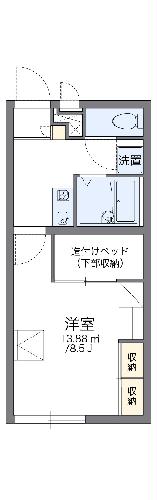 レオパレス八原の間取り