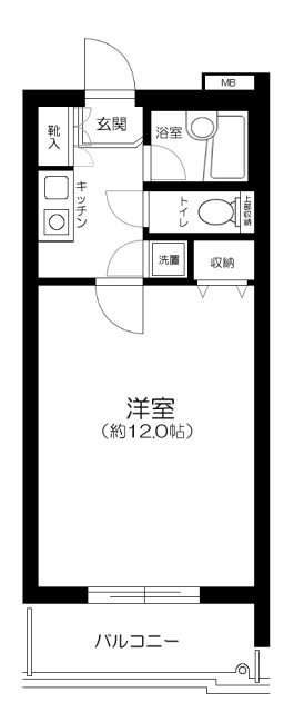 パレステュディオ笹塚の間取り