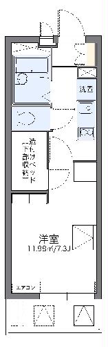 レオパレスグランデール北町の間取り