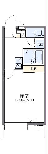 レオパレスインサイド中村の間取り