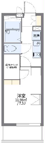 レオパレスプレミール中浦和Ⅰの間取り