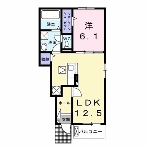 カレント レジデンス 下増田Ⅲの間取り