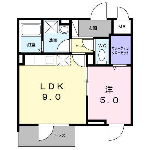 ベラシティの間取り