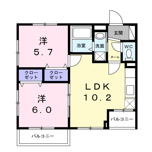 ベラシティの間取り