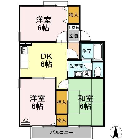ドリームライフ ABの間取り