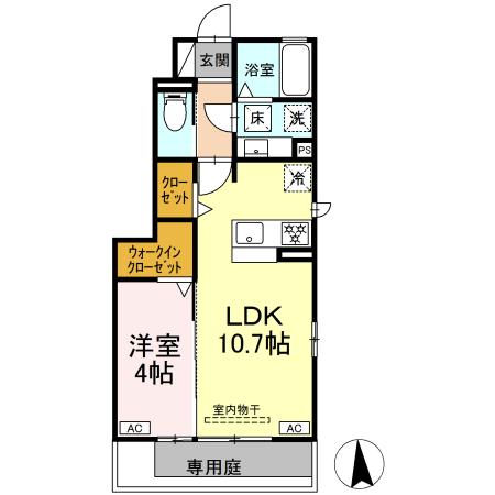 (仮称)D-ROOM北島町の間取り