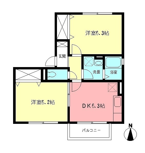 フォンティーヌの間取り