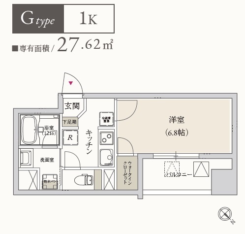 プライマル月島の間取り