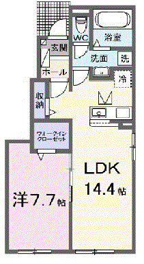 ココロテラス Ⅱの間取り
