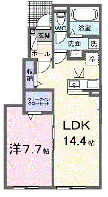 ココロテラス Ⅱの間取り