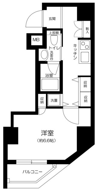 エルニシア上野Northeastの間取り