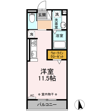 D-room South・North(ディールームサウス・ノース) D-room Northの間取り