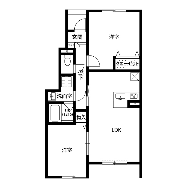アスピリア Ⅰの間取り