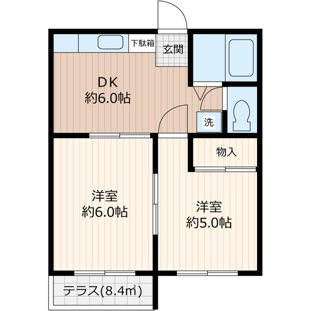 アフェールJ森の間取り