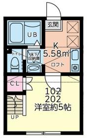 シティハイツ程久保の間取り