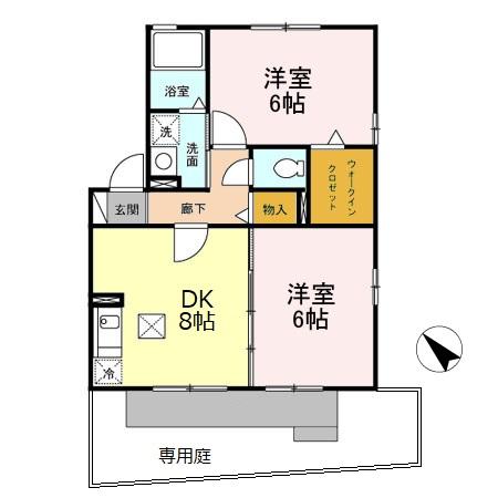 リラッサンテⅡの間取り