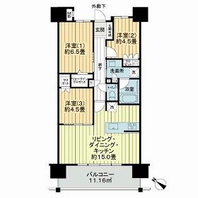 ライオンズ那覇三原マスターズゲートの間取り
