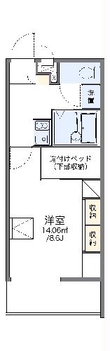 レオパレスサンブリッジⅣの間取り