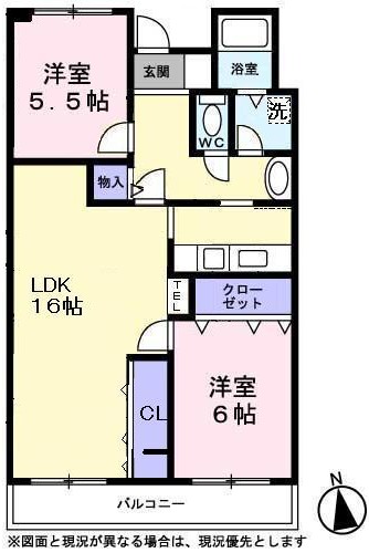 メゾン朝比奈の間取り