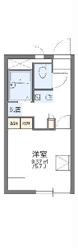 レオパレスウエスト ヒルの間取り