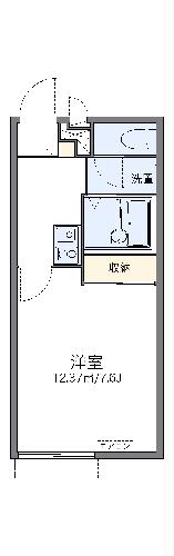 レオパレスリバーサイドパレスの間取り