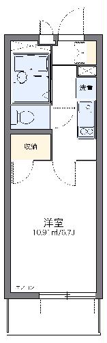 レオパレスグランドコートの間取り