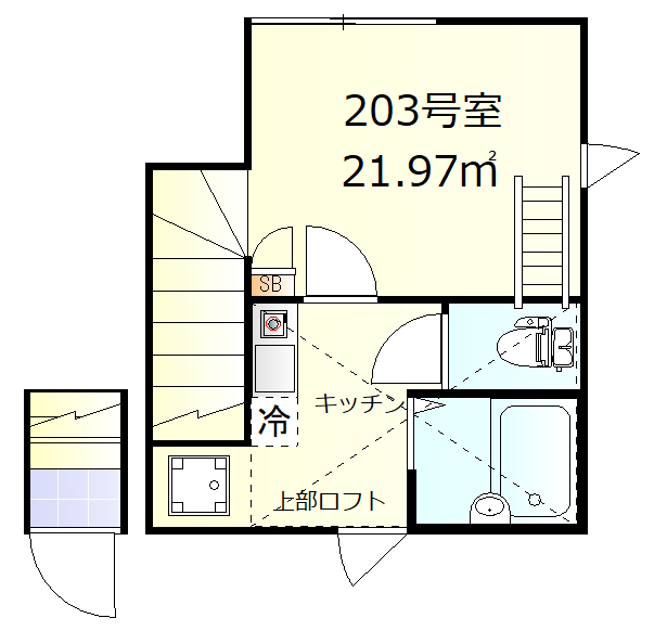 ウェルシー蒲田の間取り