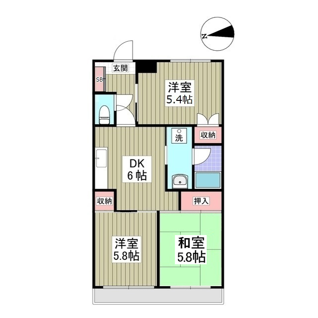 藤ハイツの間取り