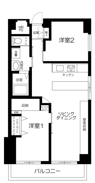 東建ニューハイツ市ケ谷の間取り