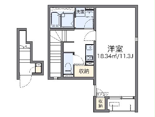 レオネクスト白菊Ⅱの間取り