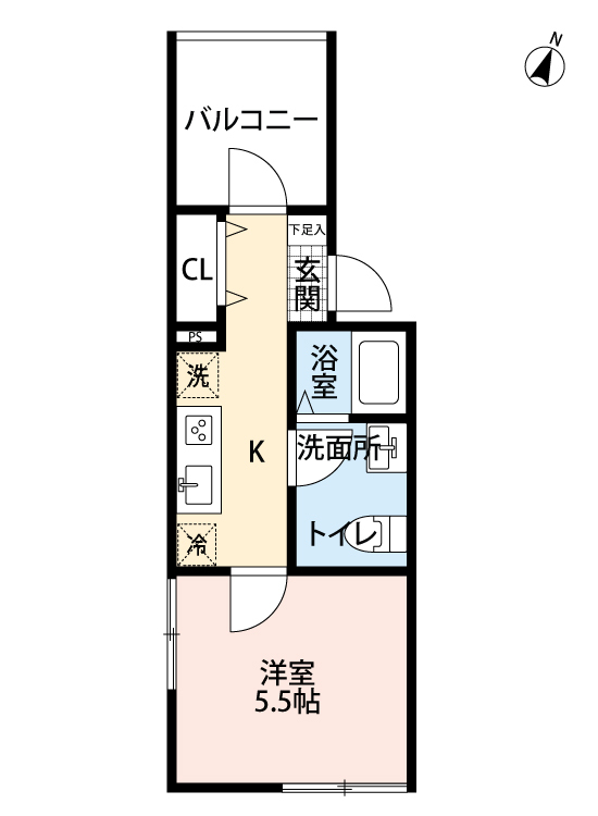 Fleur chiba(フルールチバ)の間取り