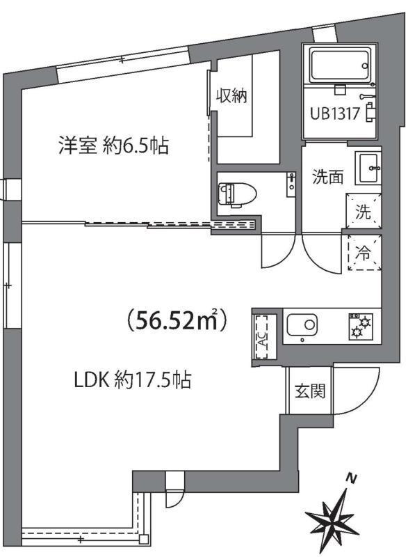 ルクール市ヶ谷払方町(旧ARK HOUSE 市ヶ谷払方町)の間取り