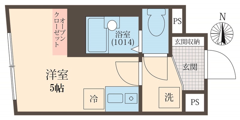 AY MINAMISENJUの間取り