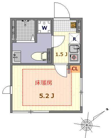 ザ ルームス羽田の間取り