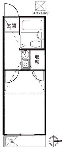 東嶺町の完工年月(1991年2月)築の賃貸アパートの間取り