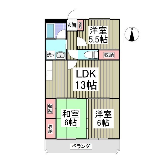 メゾンソレイユの間取り