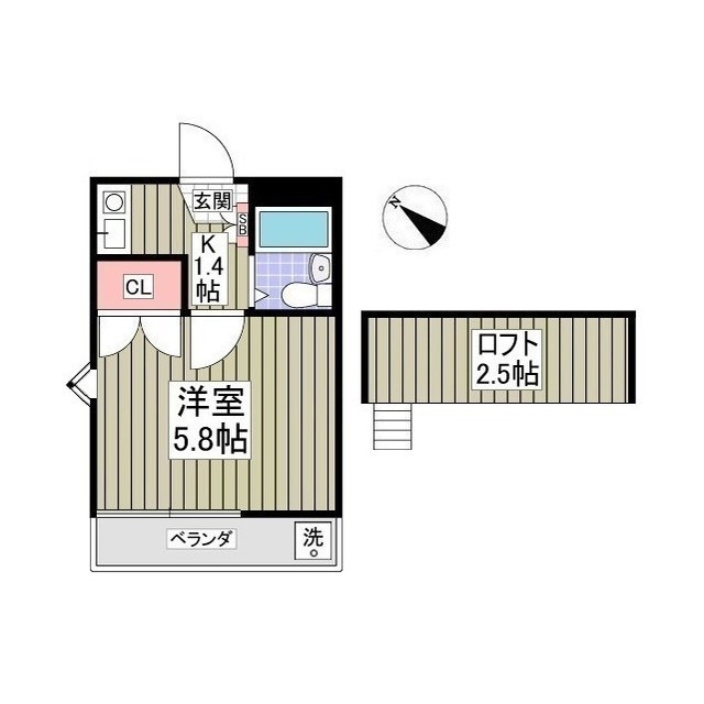ルフィ東川口の間取り