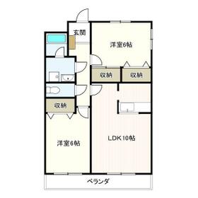 スーペリア松田Ⅱの間取り