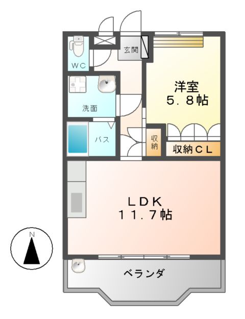 エスポアールSⅡの間取り