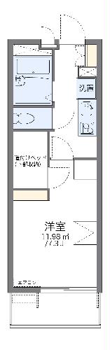 レオパレスグラシアスの間取り