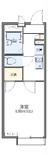 レオパレスファヴォーレの間取り