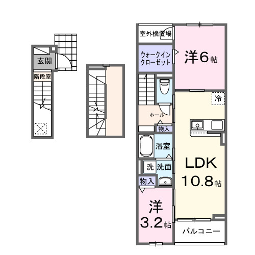 エヴァーガーデン町屋の間取り