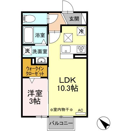 パプリカⅢ　Bの間取り