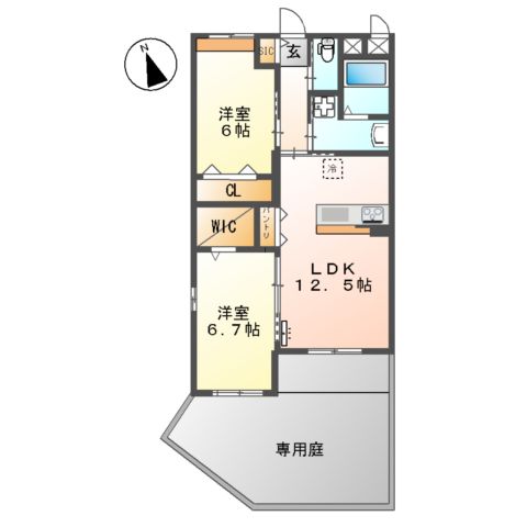 La maison du reve (ラ・メゾン・デュ・レーヴ)の間取り