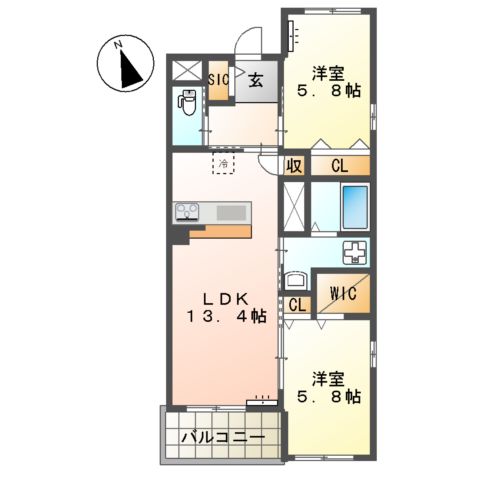 La maison du reve (ラ・メゾン・デュ・レーヴ)の間取り