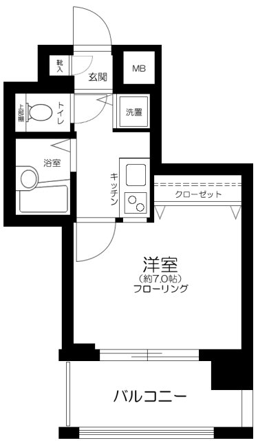 ラグジュアリーアパートメント三田慶大前の間取り