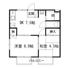 滝ノ上ハイツ井上 G棟の間取り