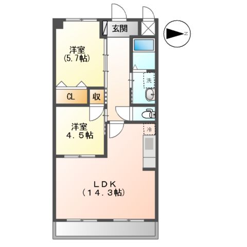 ルナシティの間取り